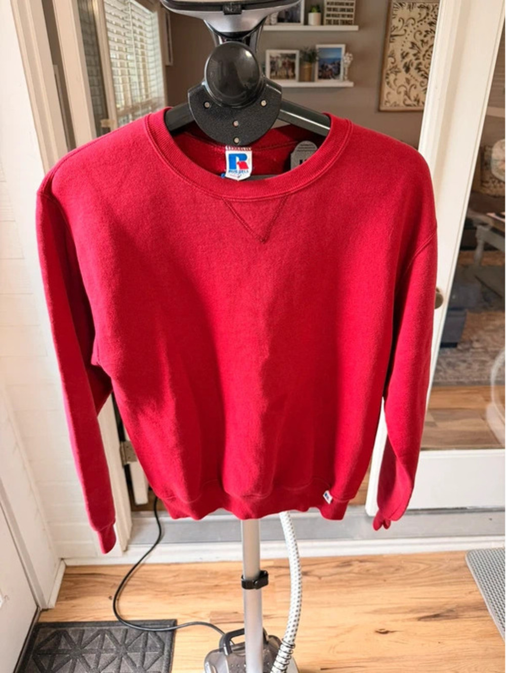 Vintage Russell Athletic Red Crewneck Sweatshirt Made in Mex